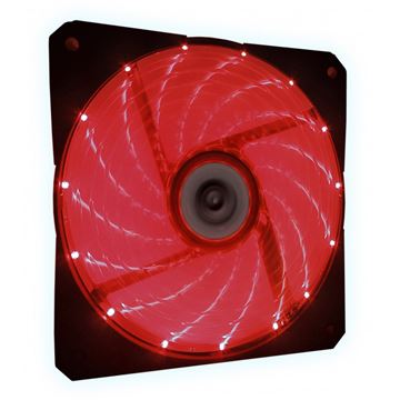 Talius ventilador caja 15 led fan-03 12cm red - TL-FAN-03-RED A
